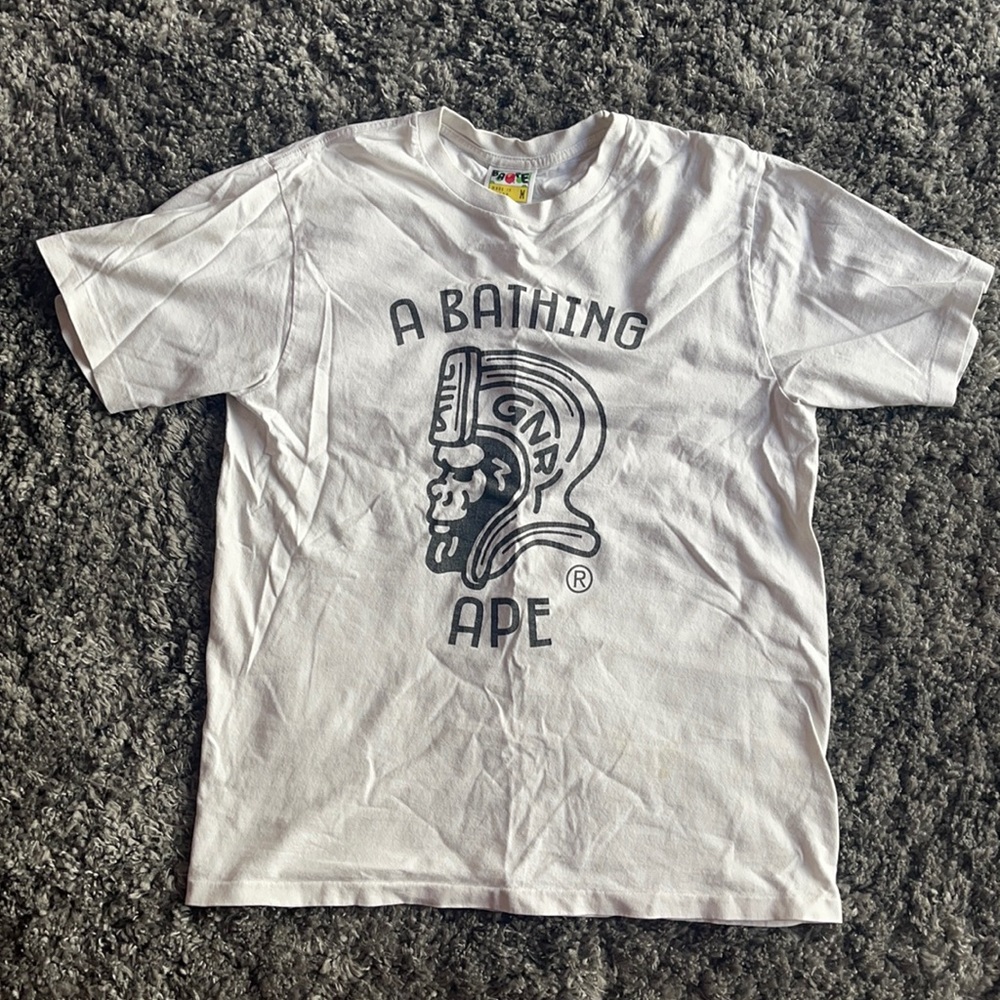 BAPE Unisex White Tee